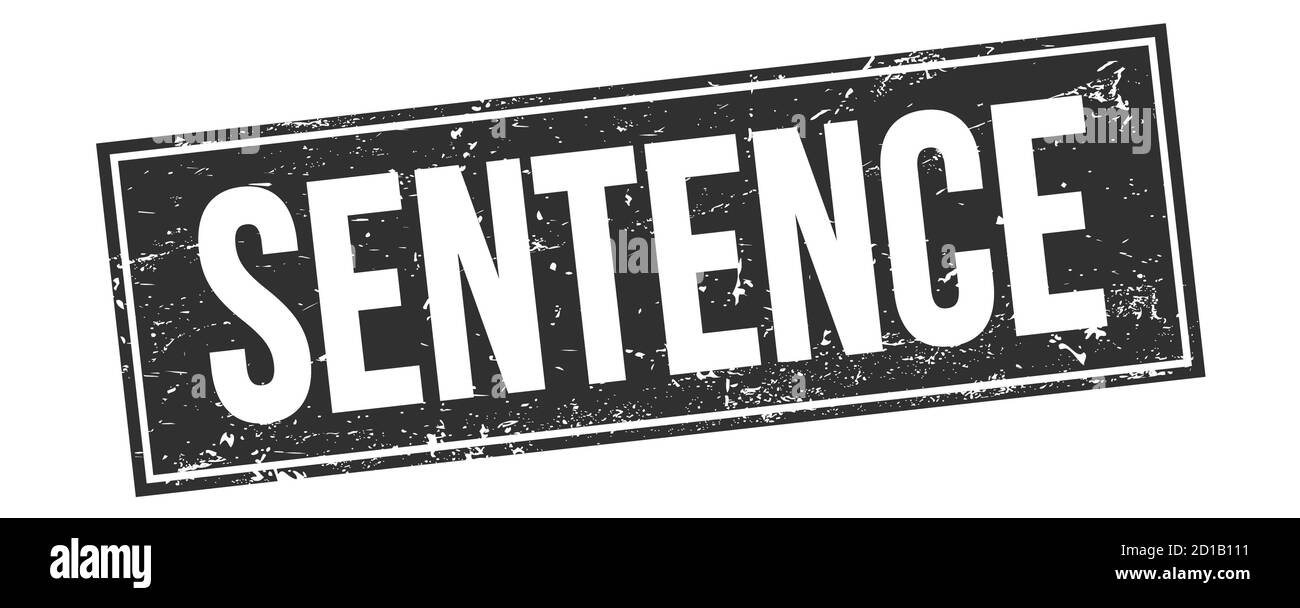 Sentence stamp Black and White Stock Photos & Images Alamy