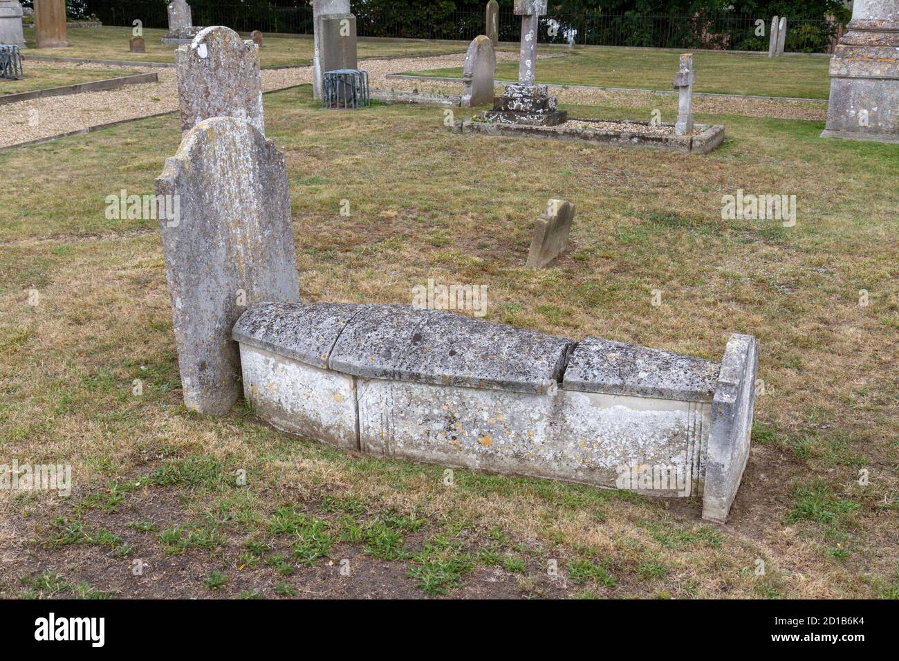 Above ground graves/tombs at Mistley Towers cemetery, Churrch of St