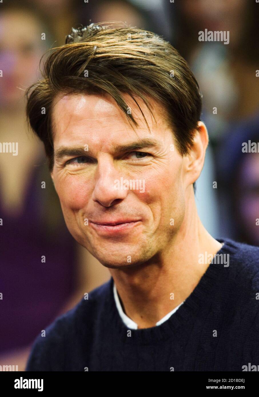 Actor Tom Cruise Speaks As He Is Being Interviewed While Promoting The Movie Valkyrie At The Muchmusic Television Station In Toronto December 8 2008 Reuters Mark Blinch Canada Stock Photo Alamy