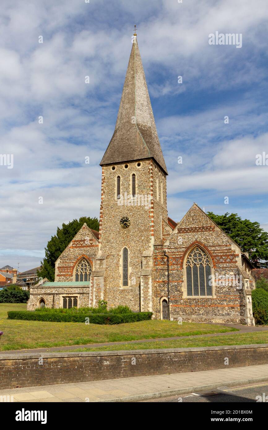 St Michael's Church, a evangelical church in Braintree, Essex, UK. Stock Photo