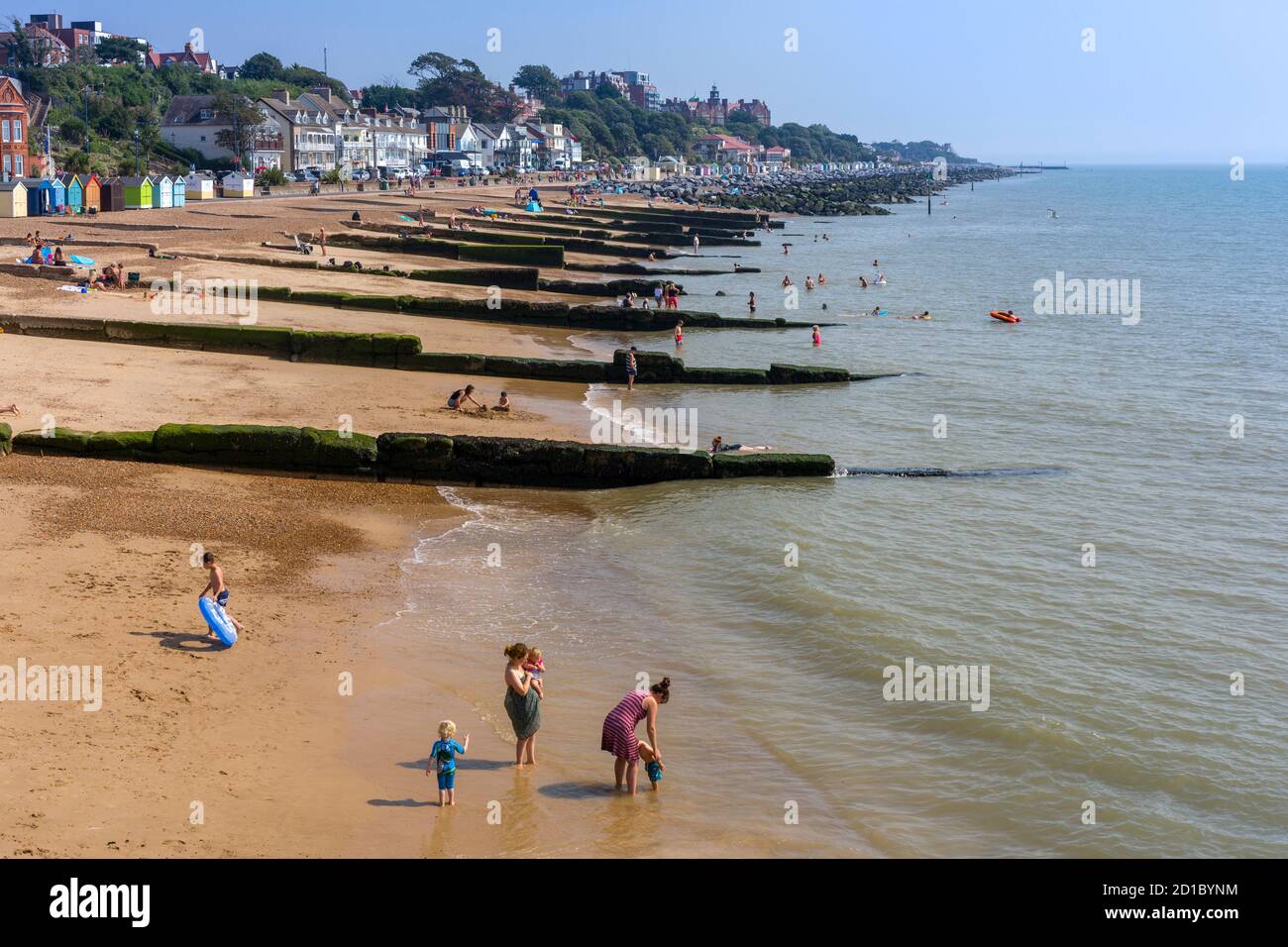 The beach at Felixstowe, Suffolk, England, UK. Stock Photo