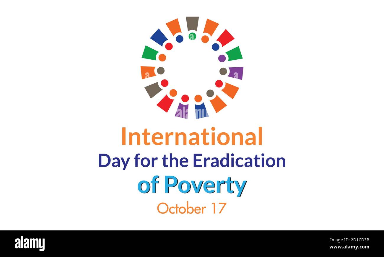 International Day for the Eradication of Poverty October 17 Banner Template Vector Illustration. Stock Vector