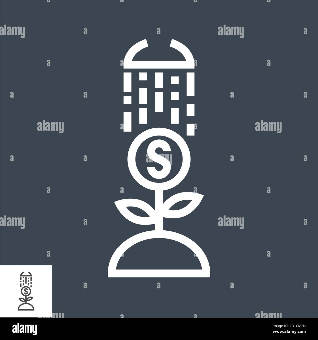 Growth Income Thin Line Vector Icon Stock Vector Image & Art - Alamy