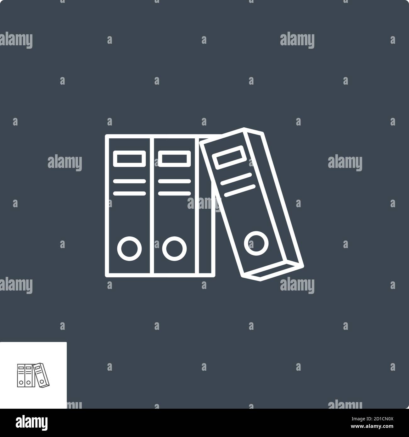 Office Folders Related Vector Line Icon Stock Vector Image & Art - Alamy