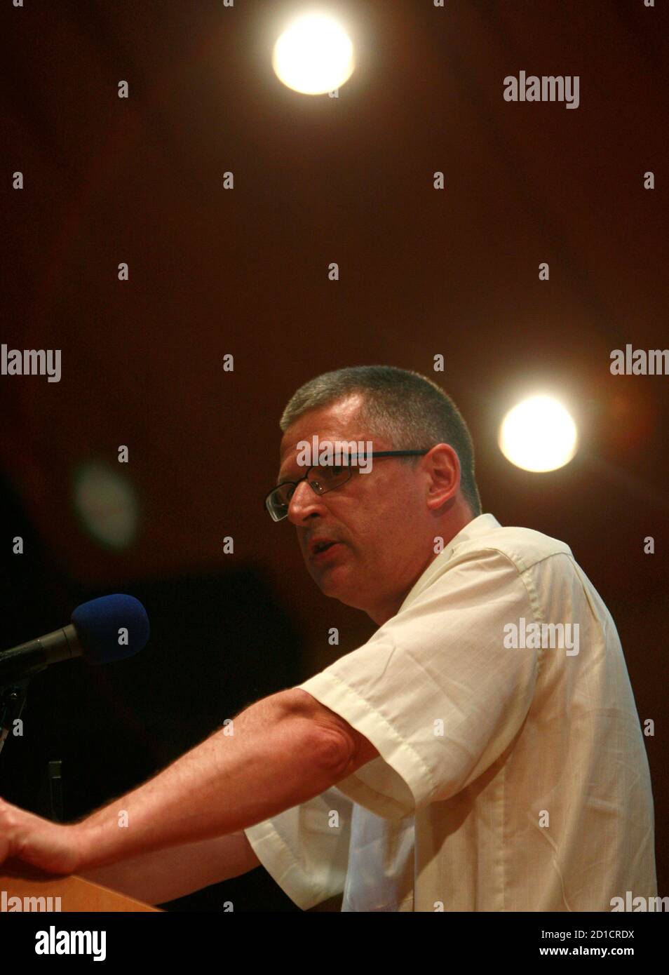Flemming Rose, culture editor of the Danish newspaper Jyllands-Posten, gives a lecture at Jerusalem's Hebrew University April 22, 2009. Twelve cartoons depicting Prophet Mohammad published by Jyllands-Posten sparked protests by Muslims around Flemming Rose, culture editor of the Danish newspaper Jyllands-Posten, gives a lecture at Jerusalem's Hebrew University April 22, 2009. Twelve cartoons depicting Prophet Mohammad published by Jyllands-Posten sparked protests by Muslims around