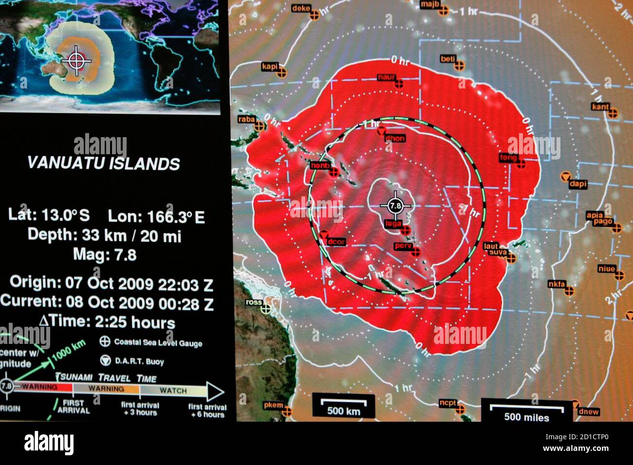 Tsunami warning in hawaii nearby