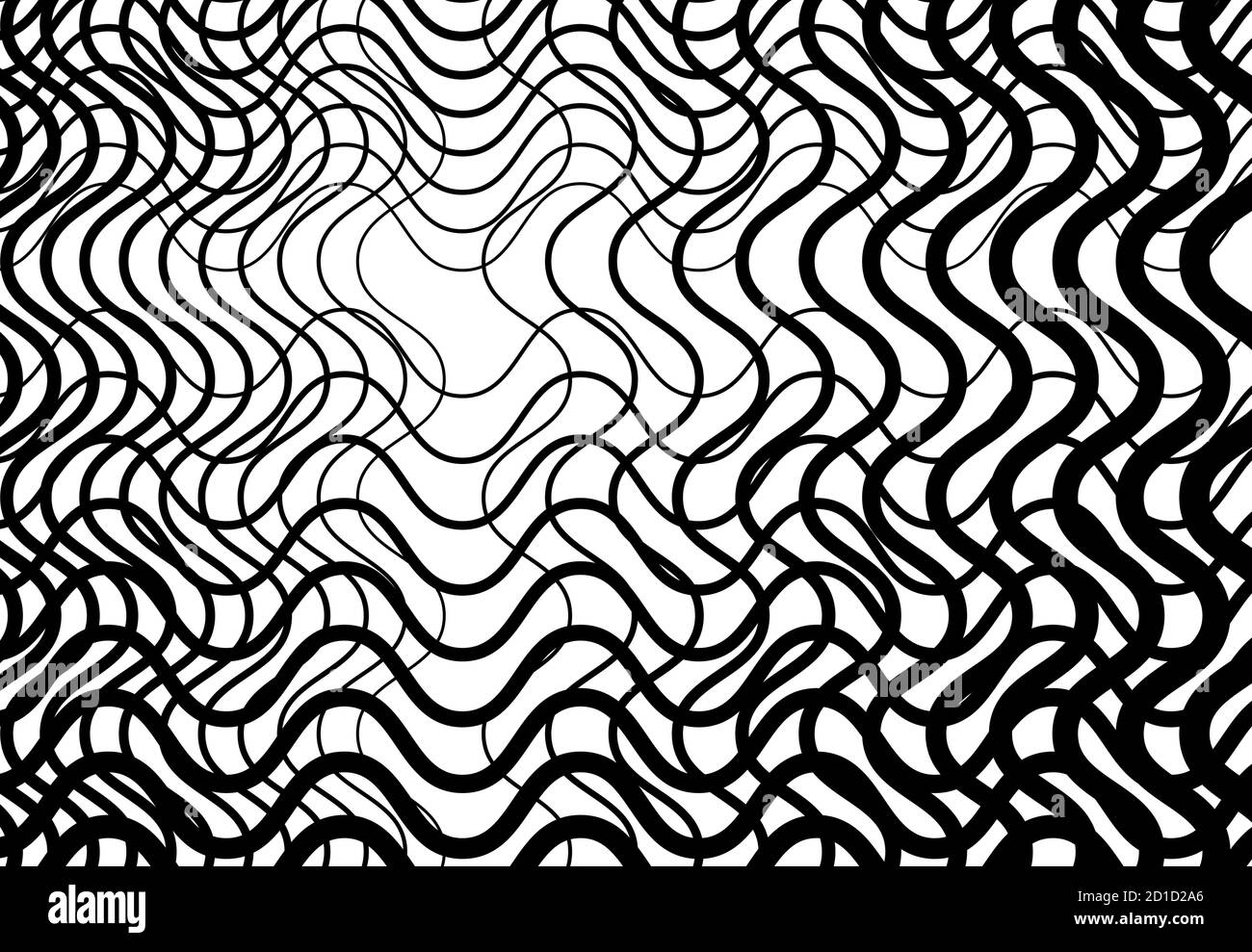 Wavy, billow, undulate lines reticulate, snake-skin mesh, grid ...