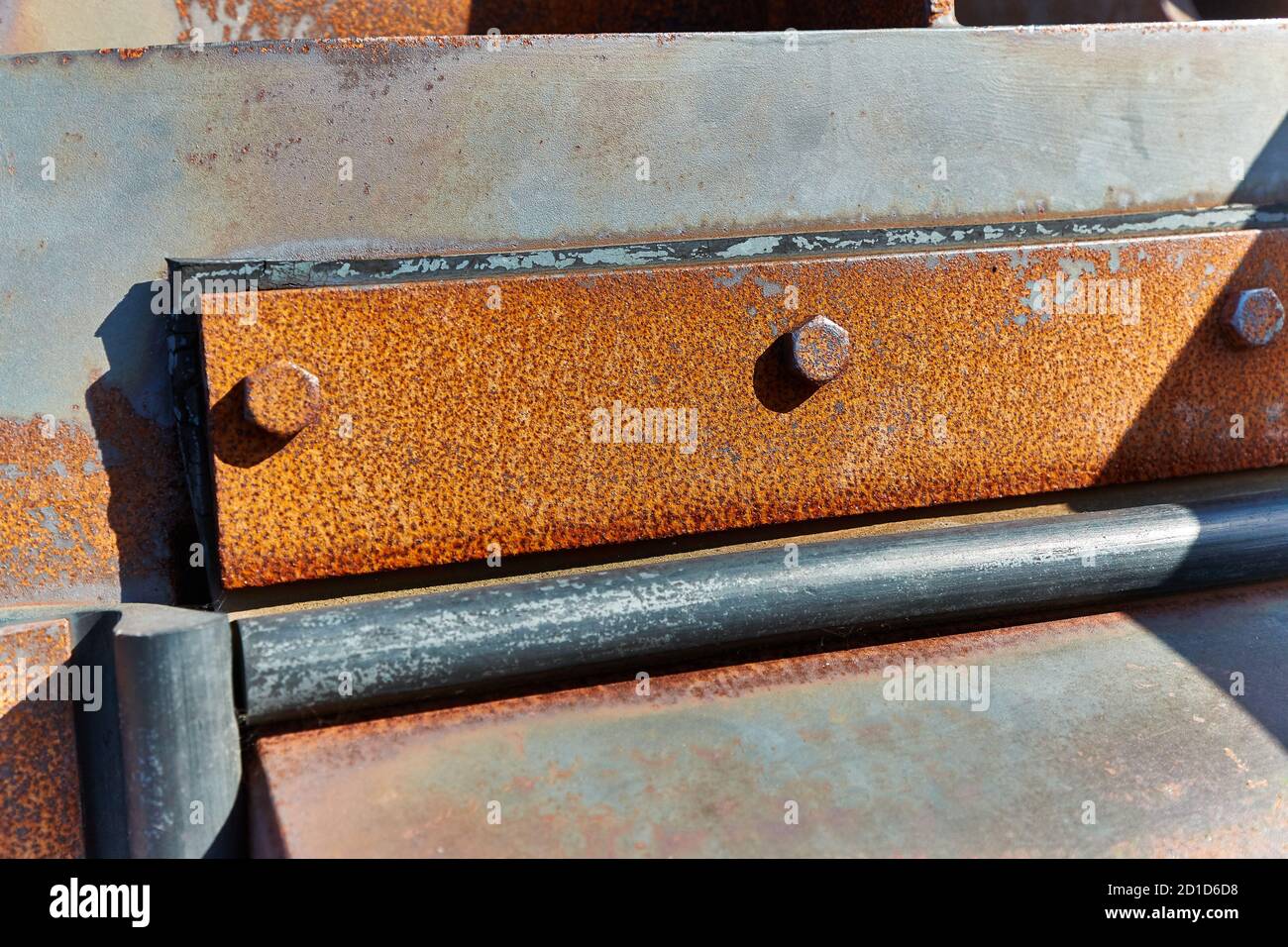 Rusty industrial metal structure Stock Photo