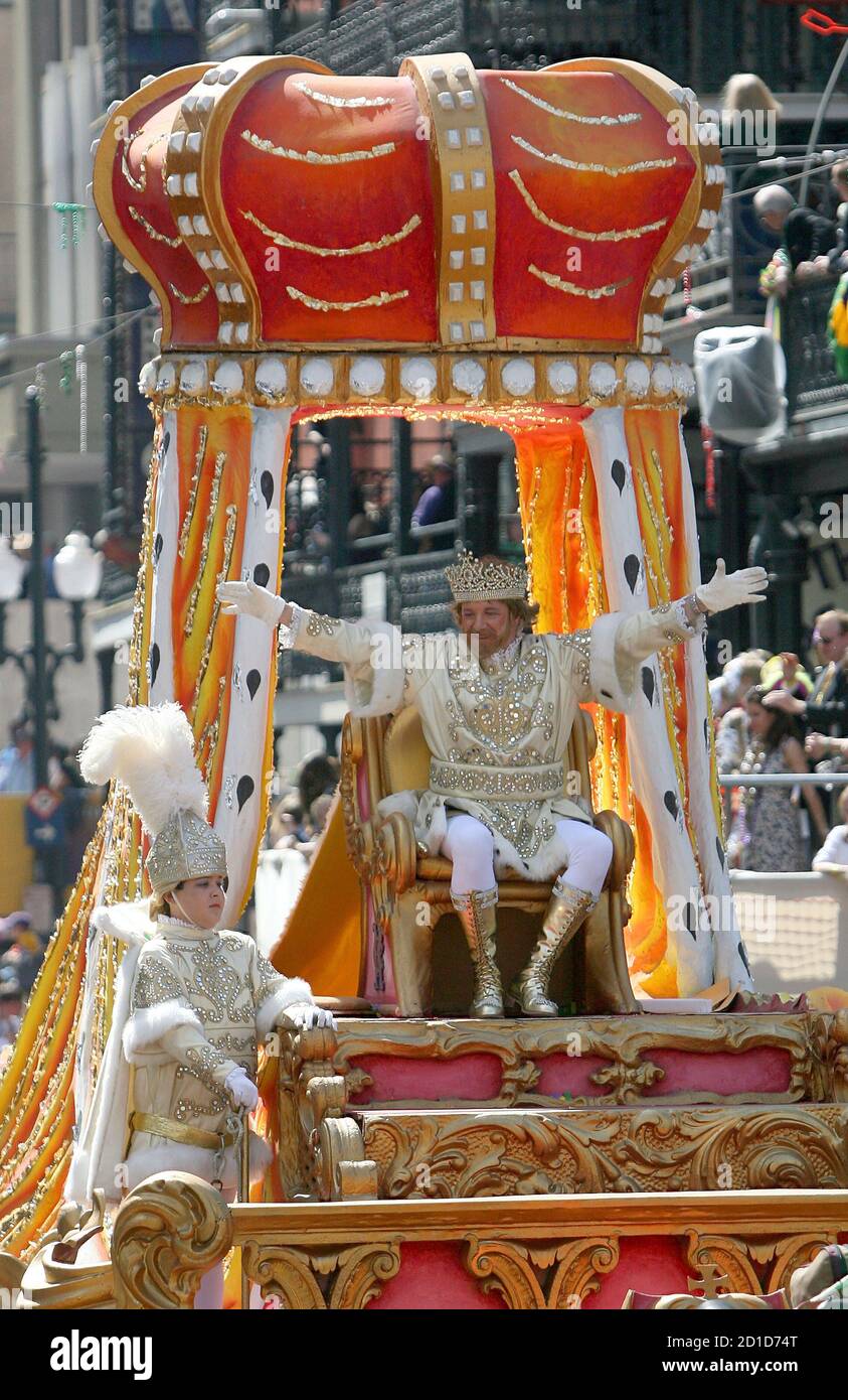 King of the rex parade on mardi gras day hires stock photography and