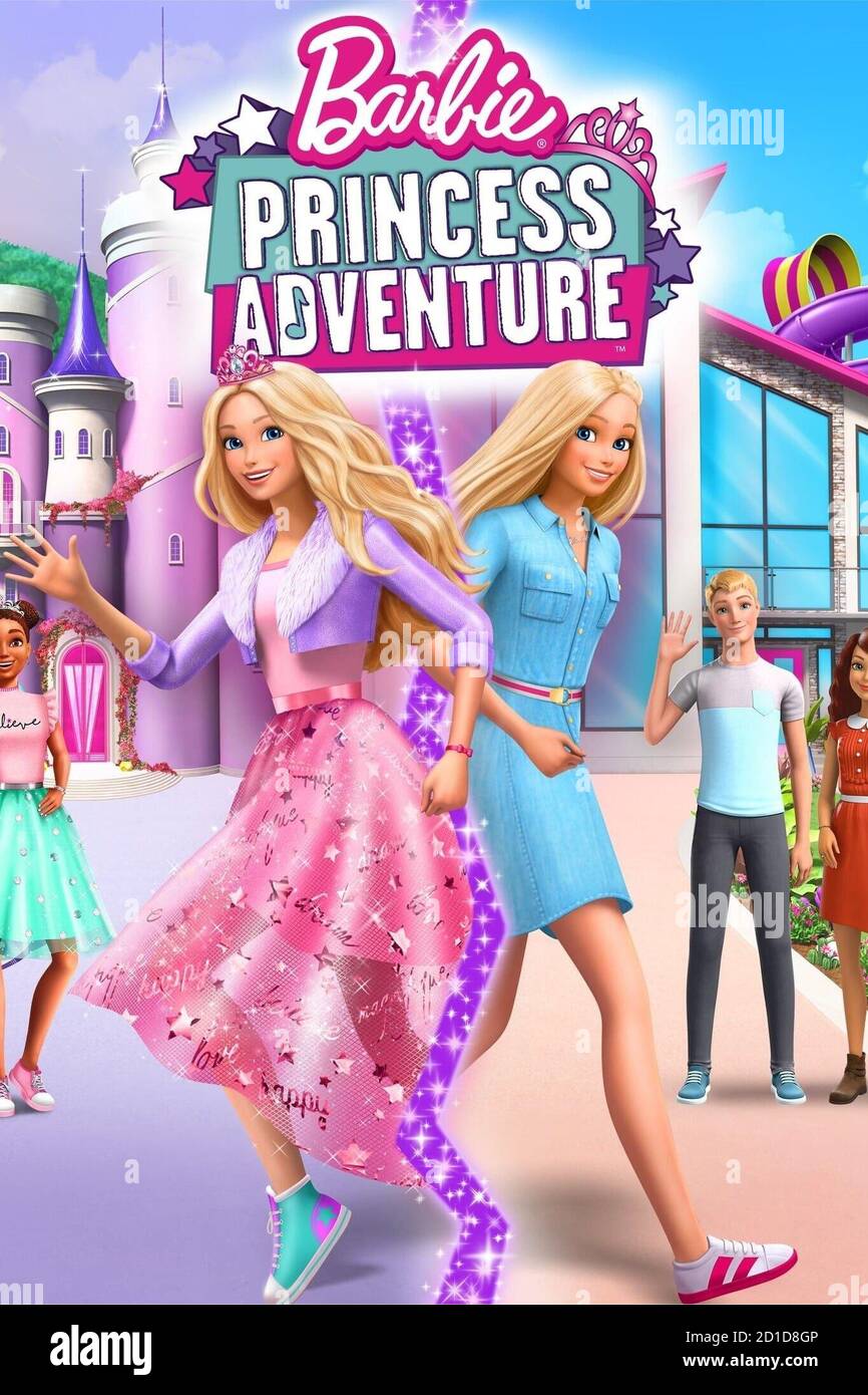 BARBIE PRINCESS ADVENTURE poster from left Nikki voice