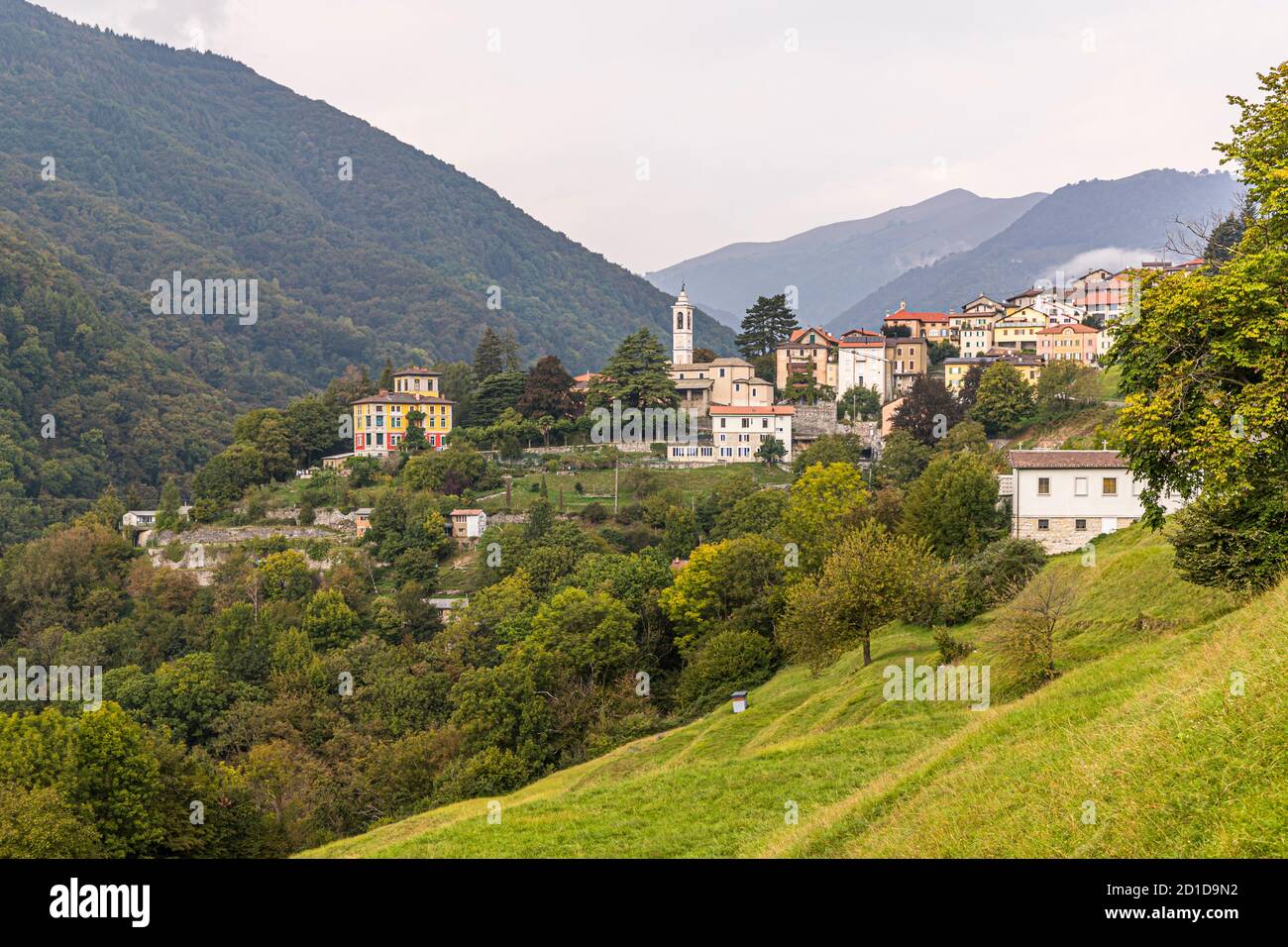 Impressions in the Ticino Muggio Valley, Breggia, Switzerland Stock Photo