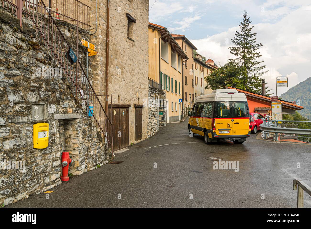 Impressions in the Ticino Muggio Valley, Breggia, Switzerland Stock Photo