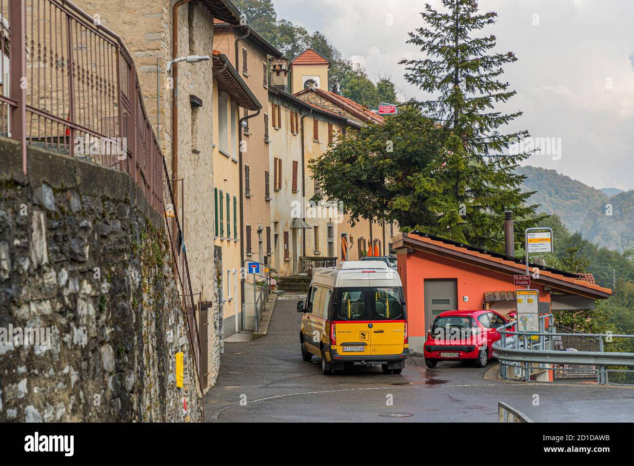 Impressions in the Ticino Muggio Valley, Breggia, Switzerland Stock Photo