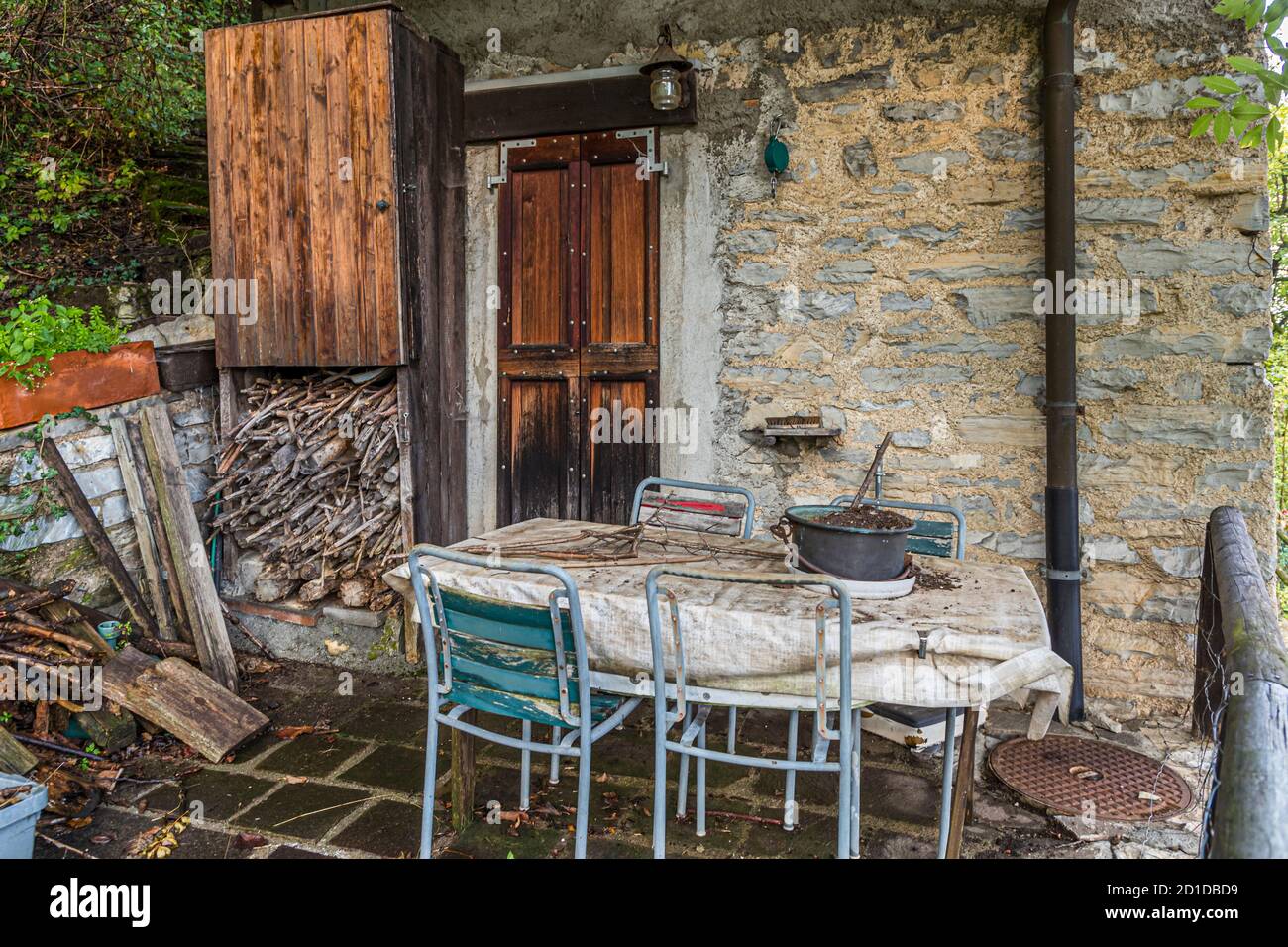 Impressions in the Ticino Muggio Valley, Breggia, Switzerland Stock Photo