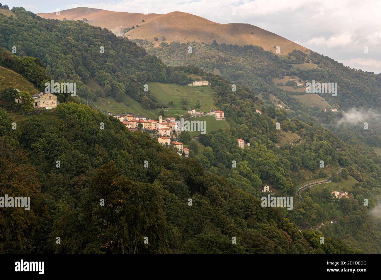 Impressions in the Ticino Muggio Valley, Breggia, Switzerland Stock Photo