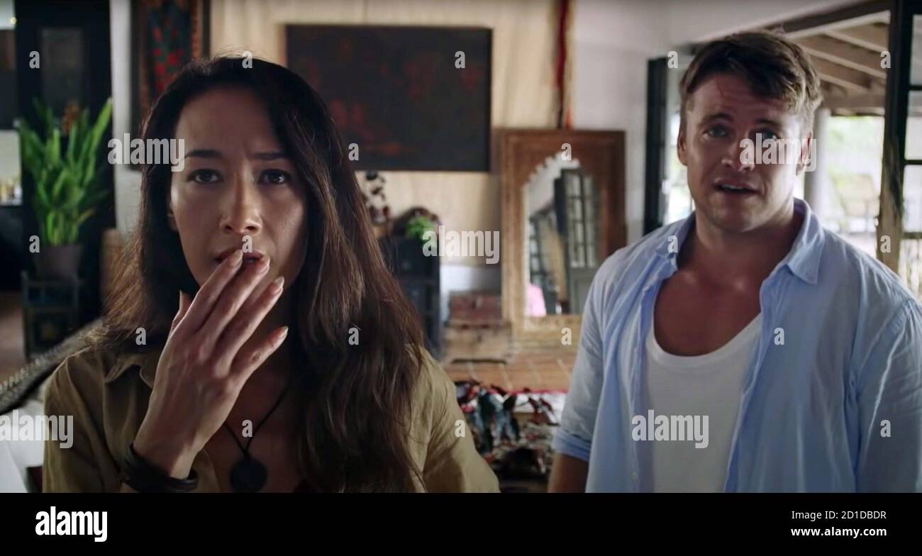 DEATH OF ME, from left Maggie Q, Luke Hemsworth, 2020. © Saban Films(00)