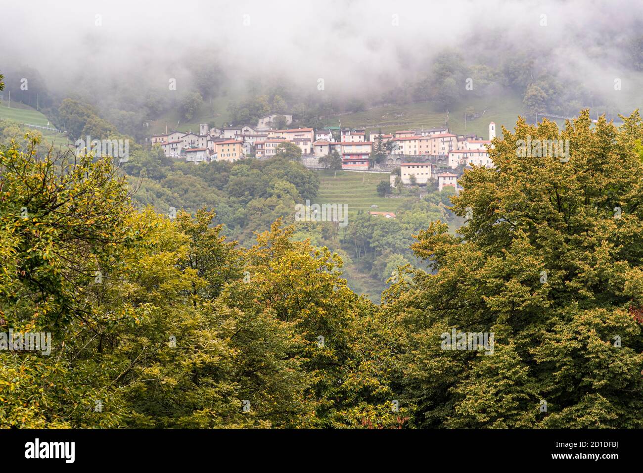 Impressions in the Ticino Muggio Valley, Breggia, Switzerland Stock Photo