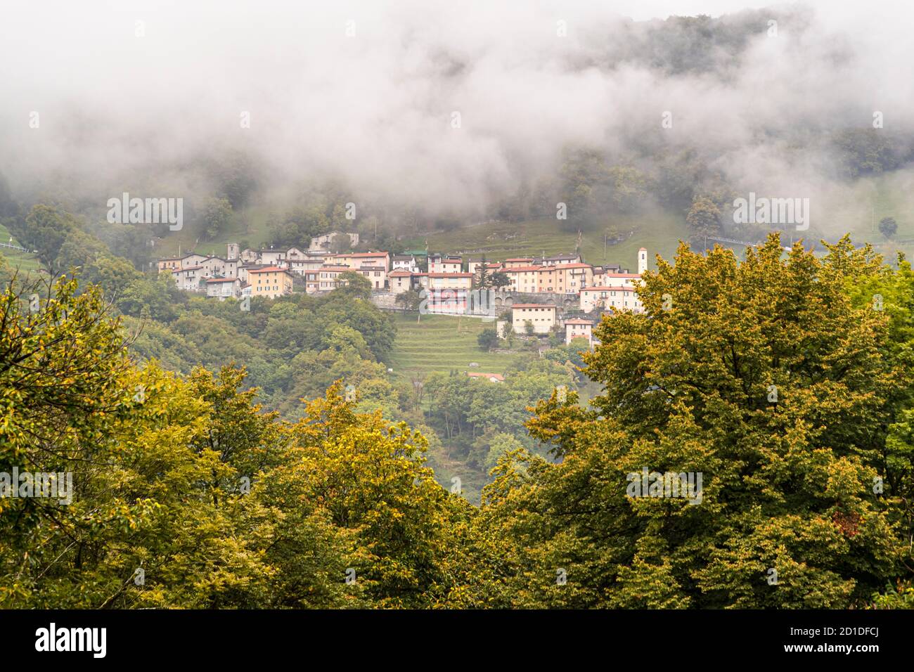 Impressions in the Ticino Muggio Valley, Breggia, Switzerland Stock Photo