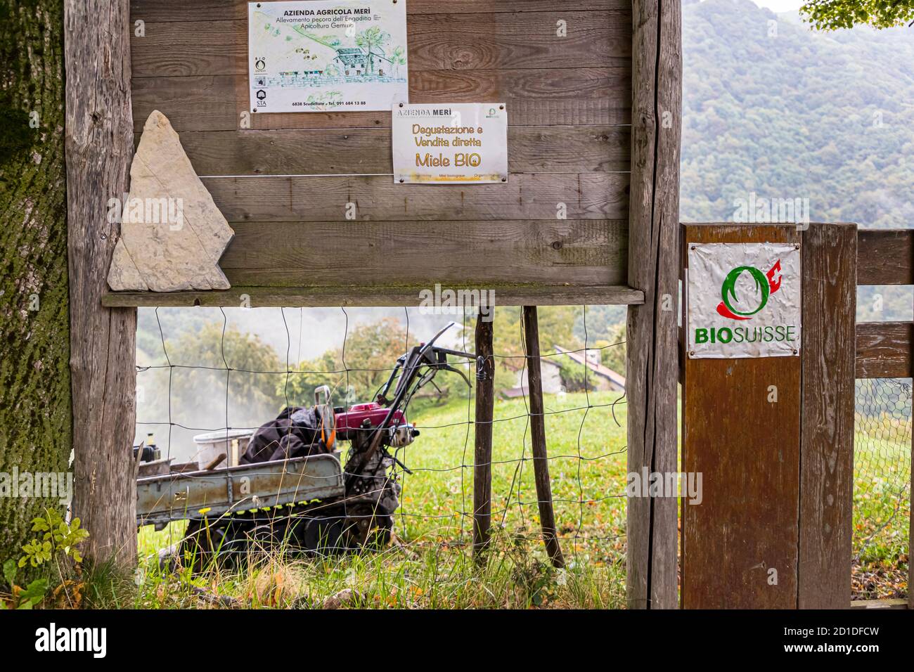 Impressions in the Ticino Muggio Valley, Breggia, Switzerland Stock Photo
