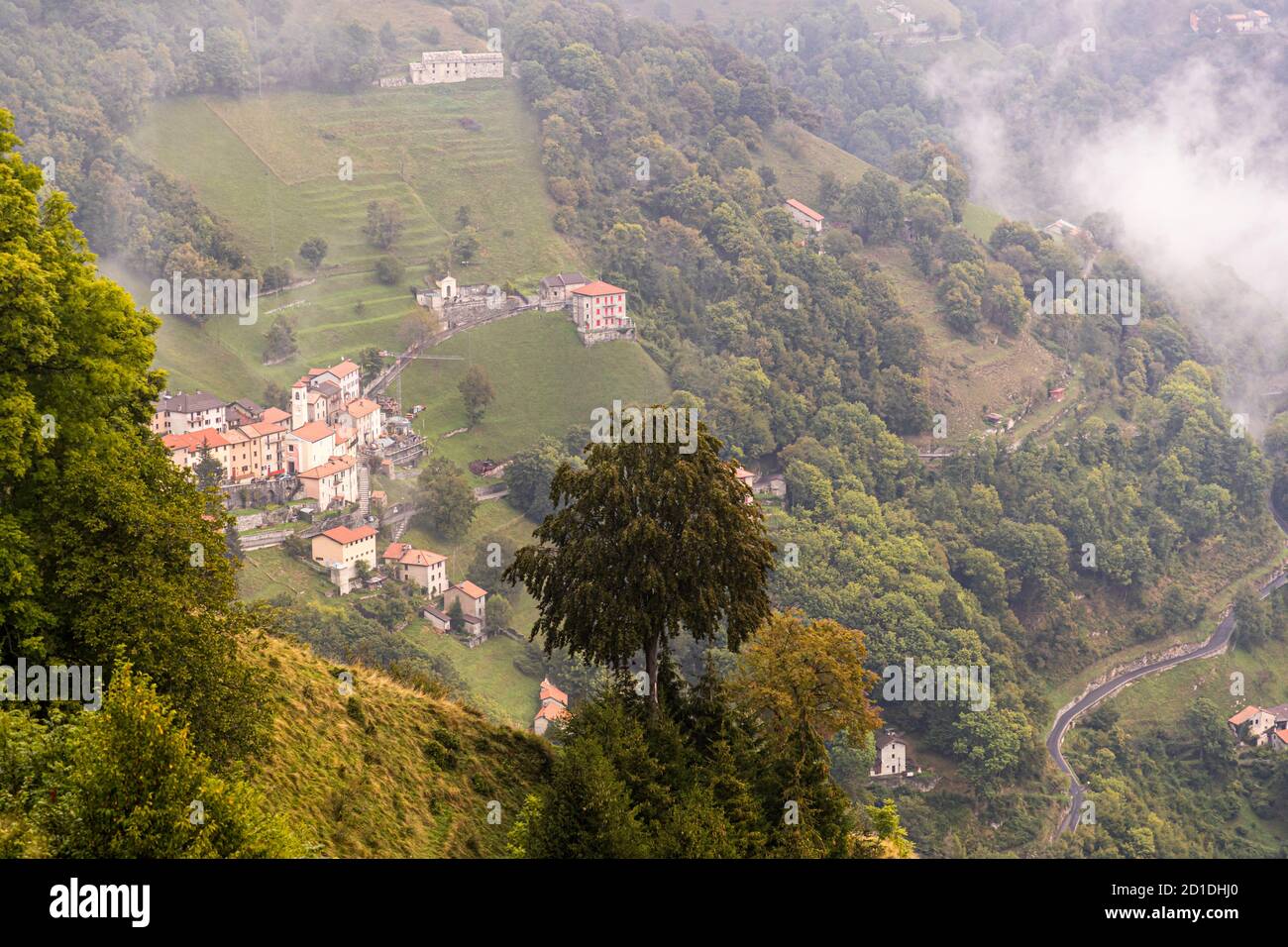 Impressions in the Ticino Muggio Valley, Breggia, Switzerland Stock Photo