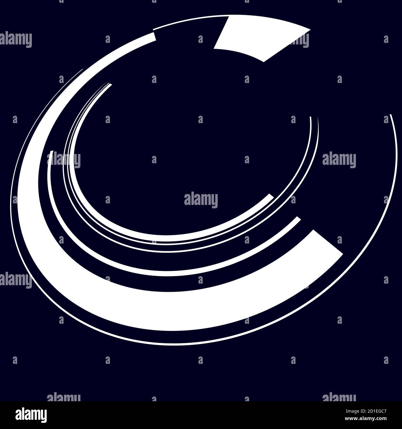 Sci-fi concentric, geometric ring, circle UI, GUI design element Vector ...