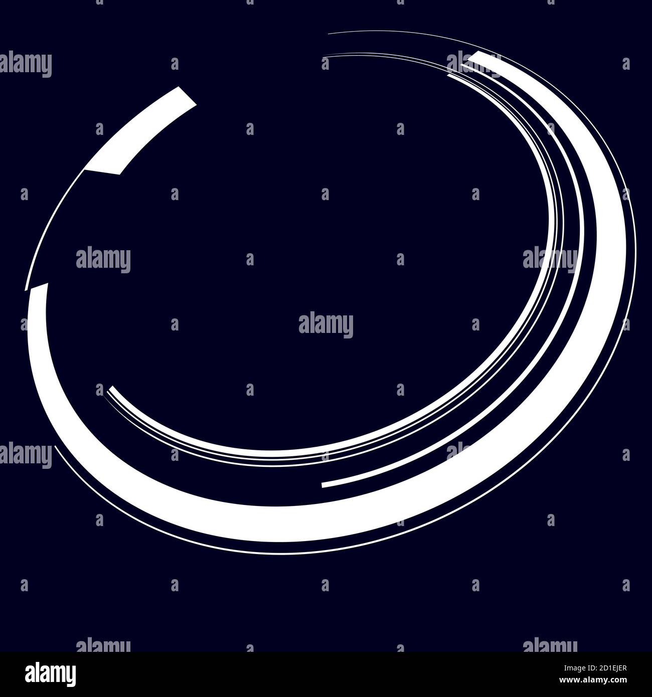 Sci-fi concentric, geometric ring, circle UI, GUI design element Vector ...