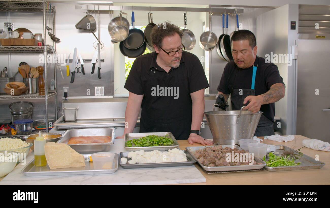 THE CHEF SHOW, from left: Jon Favreau, Roy Choi, 'Roy's Italian Cuisine ...