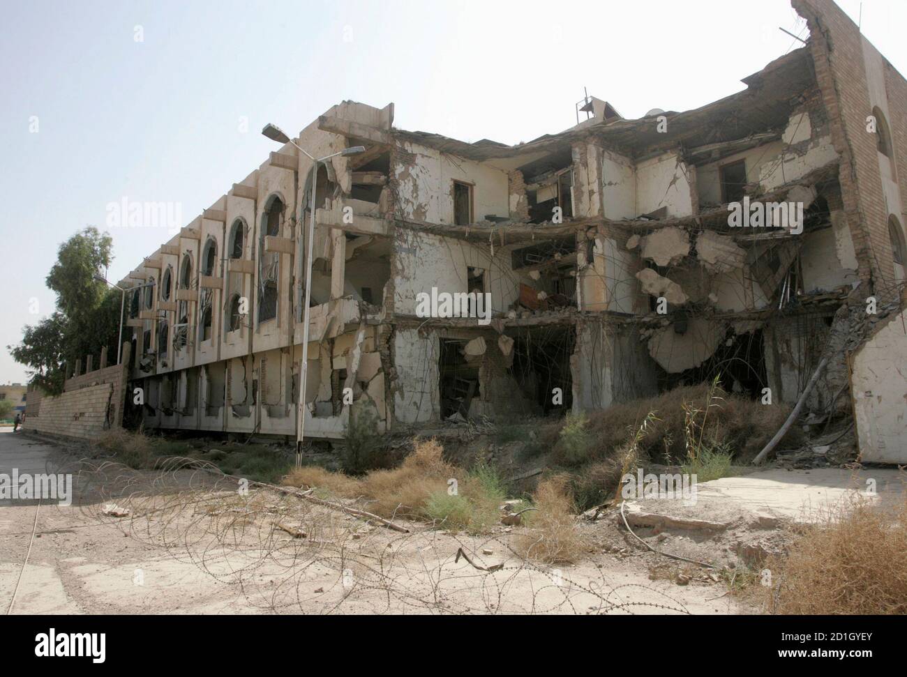 The ruins of the United Nations headquarters that was destroyed in the