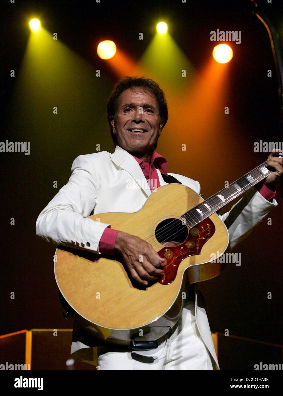 Cliff Richard performs at Carnival city in Johanesburg, March 2, 2007. REUTERS/Siphiwe Sibeko  (SOUTH AFRICA) Stock Photo