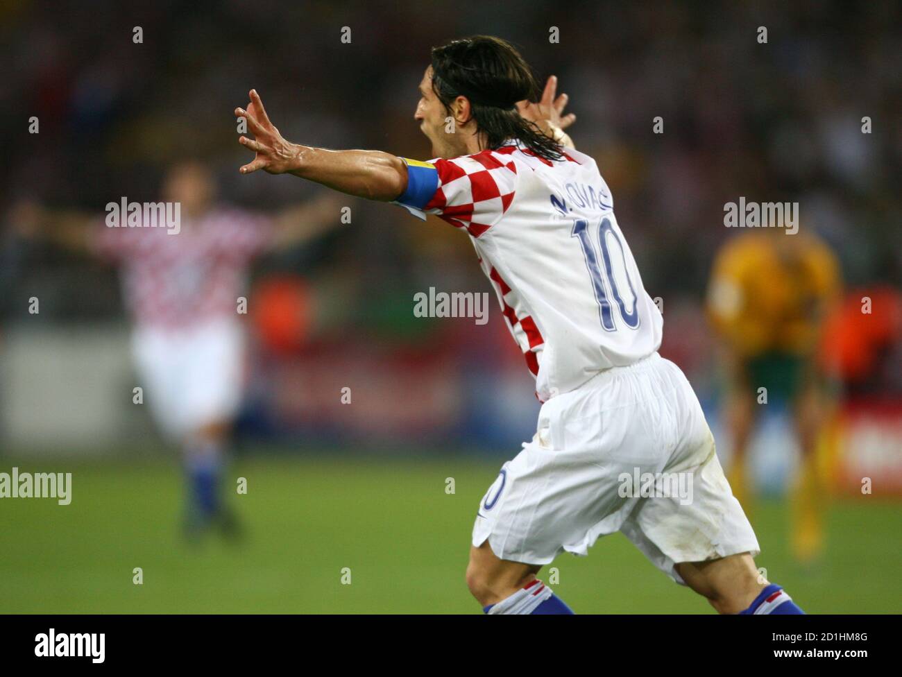 Croatia's Niko Kovac celebrates his goal against Australia during their  Group F World Cup 2006 soccer match in Stuttgart June 22, 2006. FIFA  RESTRICTION - NO MOBILE USE REUTERS/Kai Pfaffenbach (GERMANY Stock Photo -  Alamy
