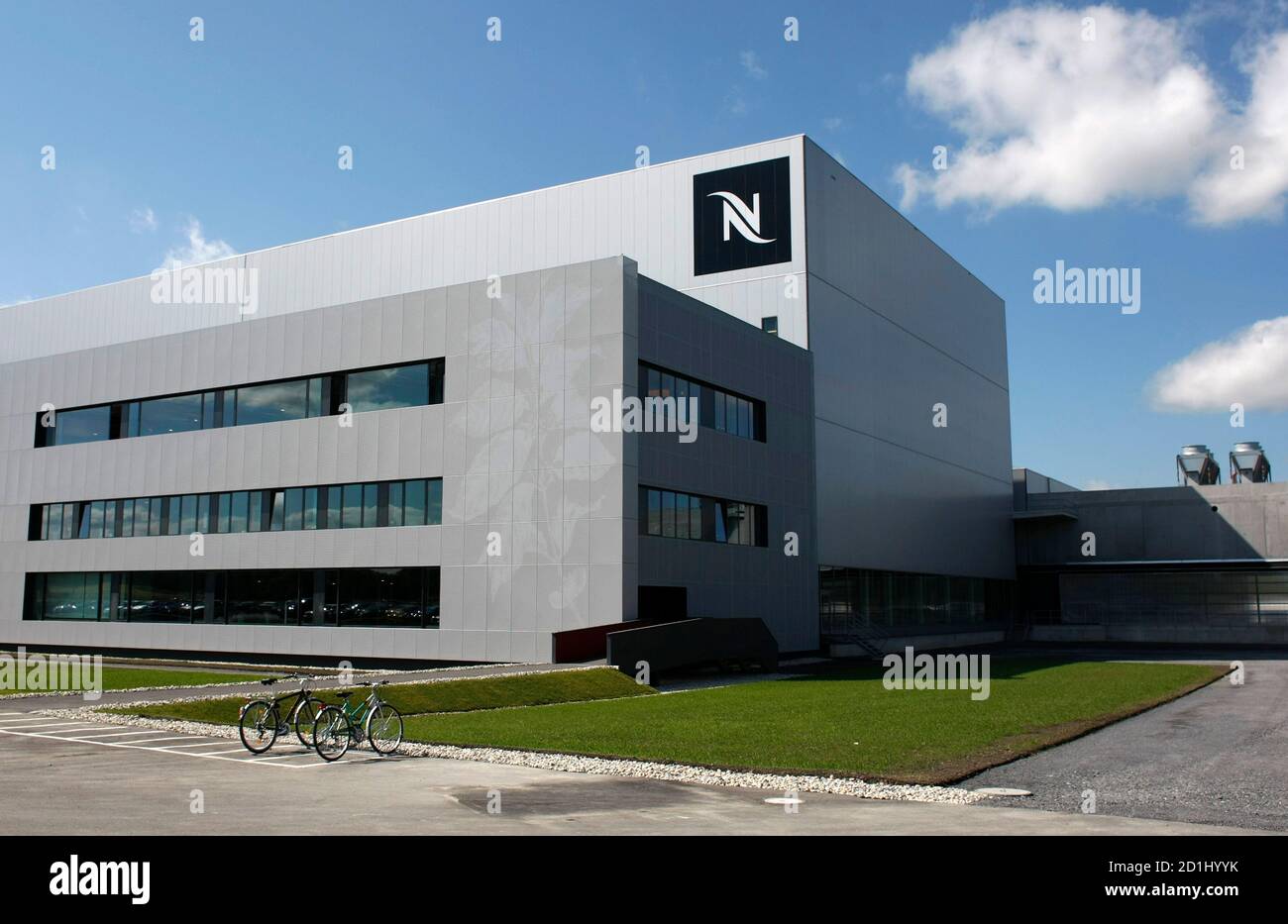 A general view of the new Nestle Nespresso Production and Distribution  Centre in Avenches near Bern June 10, 2009. The Nespresso facility, which  officially opened on Wednesday, will produce and distribute more