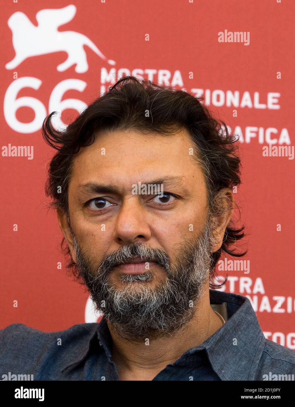 Director Rakeysh Omprakash Mehra attends the ''Delhi-6' ' photocall at the Palazzo del Casino during the 66th Venice Film Festival September 9, 2009. REUTERS/Alessandro Bianchi   (ITALY ENTERTAINMENT) Stock Photo