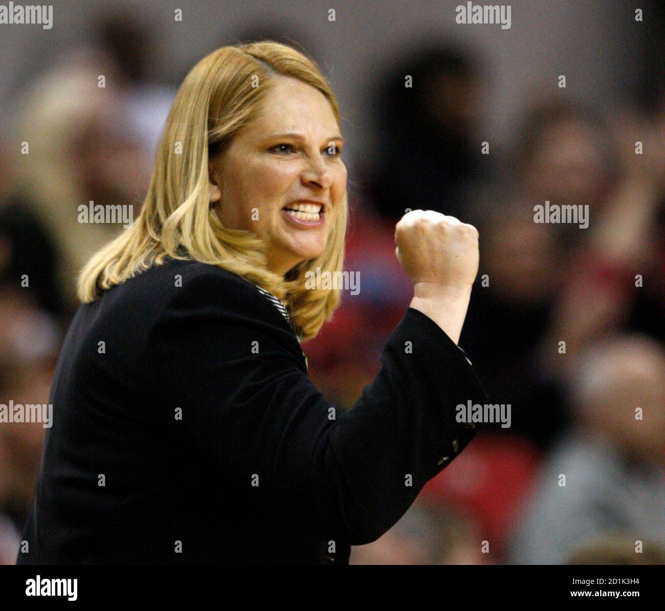 University Of Maryland Women S Ncaa Basketball Team Coach Brenda Frese Reacts As Her Team Scores A Point During Their Ncaa Second Round Basketball Game Against Nebraska University At The University Of Maryland University Of Maryland Women S Ncaa Basketball Team Coach Brenda Frese Reacts As Her Team Scores A Point During Their Ncaa Second Round Basketball Game Against Nebraska University At The University Of Maryland
