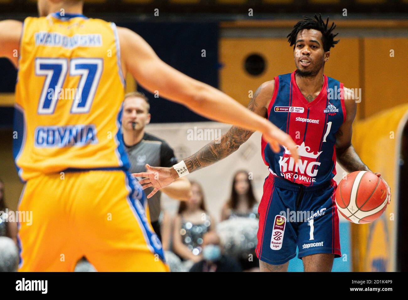 Gdynia, Poland. 05th Oct, 2020. Kasey Hill of King seen in action during  the Energa Basket League match between Asseco Arka Gdynia and King Szczecin.(Final  score; Asseco Arka Gdynia 95:74 King Szczecin)