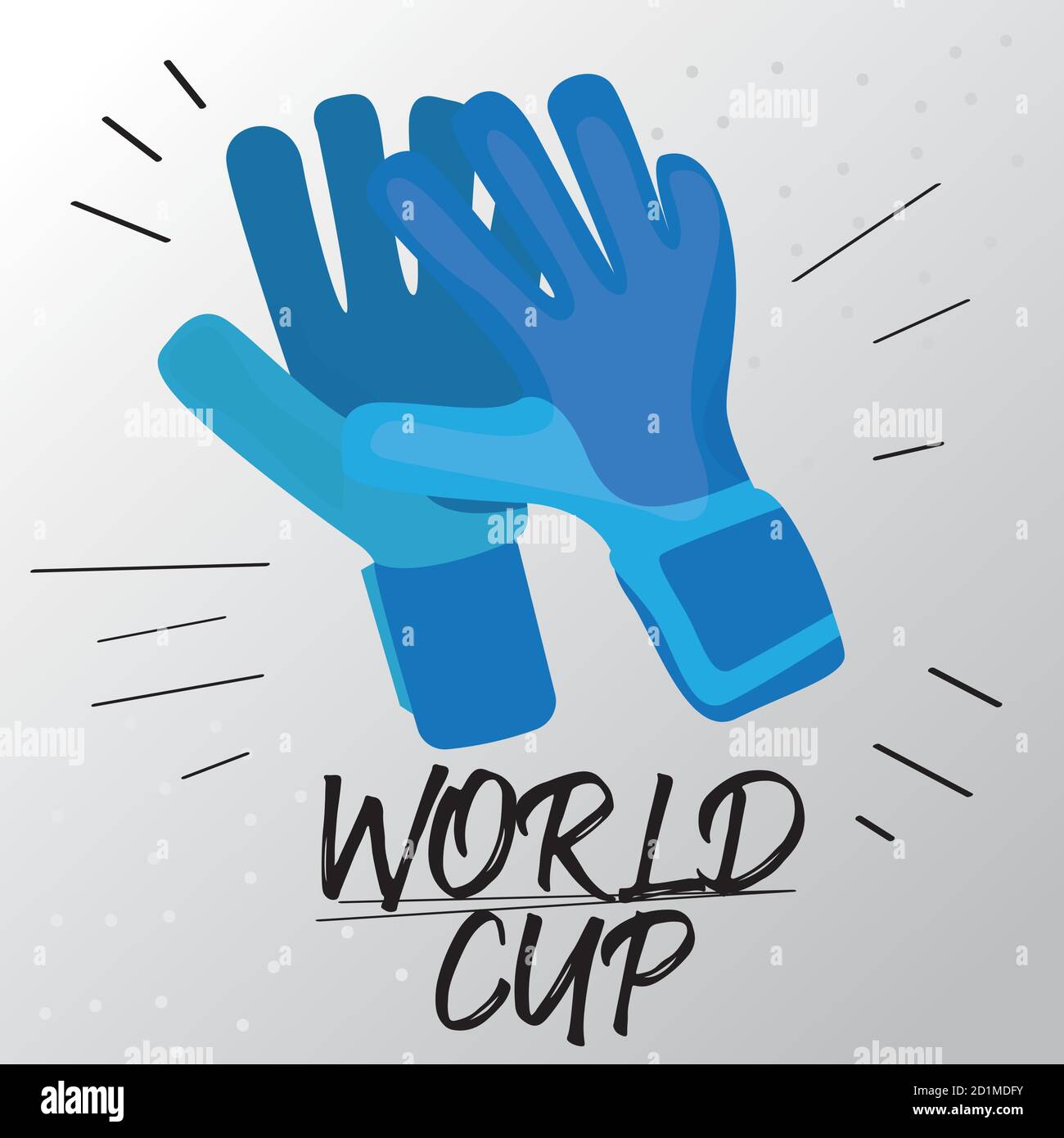 Soccer goalkeeper gloves. Soccer uniform Vector illustration Stock