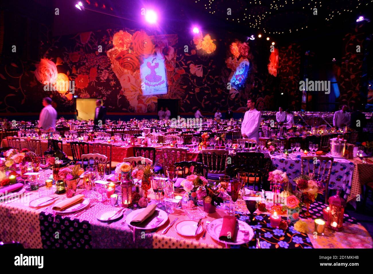 A general view of the "salle des etoiles" at the Monte Carlo Sporting where  the Bal de la Rose is being held in Monaco March 24, 2007. The Bal de la  Rose