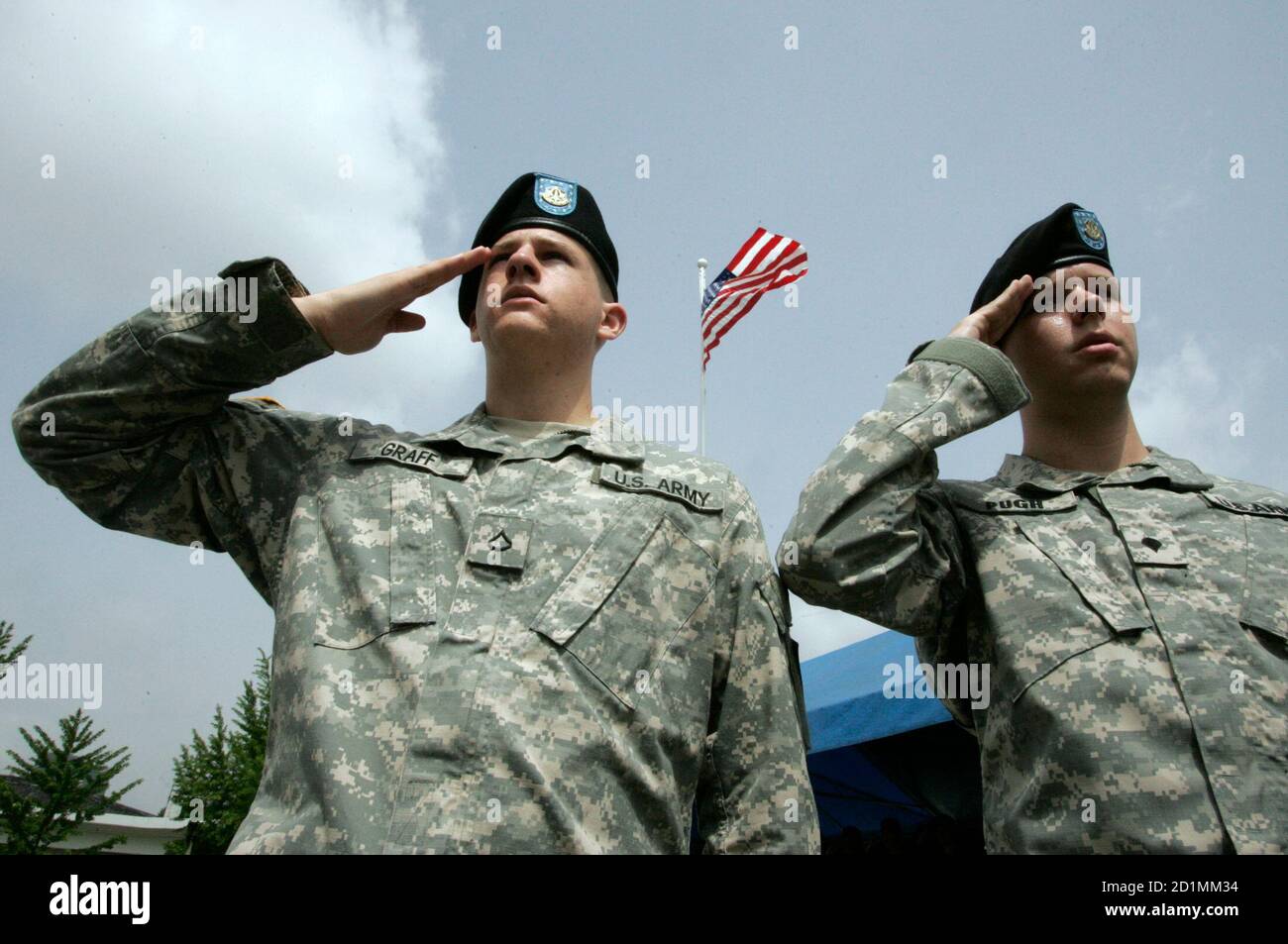 Salute The Troops with the Stars and Stripes