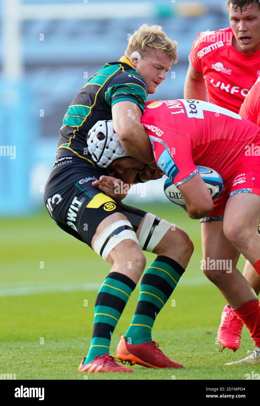 Northampton, UK. 29th Sep, 2020. Northampton Saints lock David Ribbans