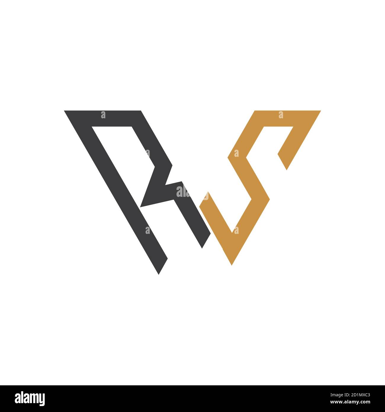 Initial letter rs logo or sr logo vector design template Stock Vector ...