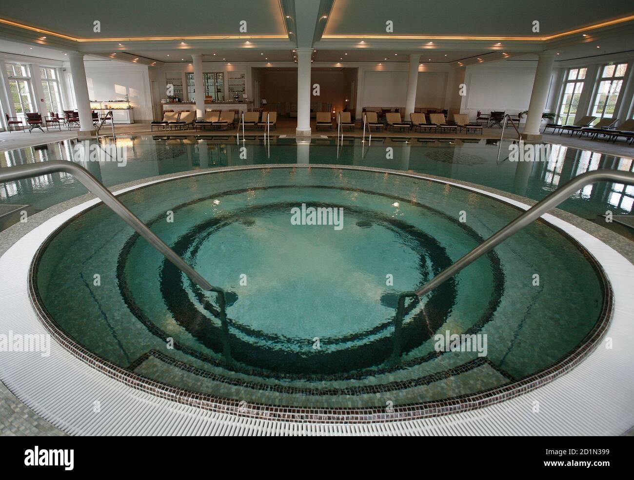 General View Of The Swimming Pool At The Spa Of The Kempinski Grand Hotel At The