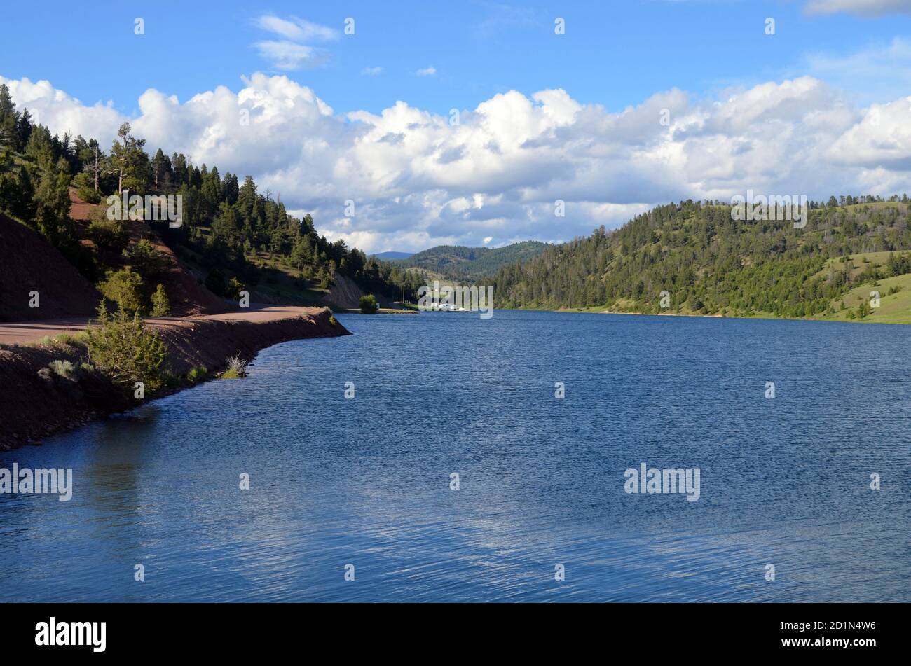 Montana Newlan Creek Reservoir near White Sulphur Springs Stock Photo
