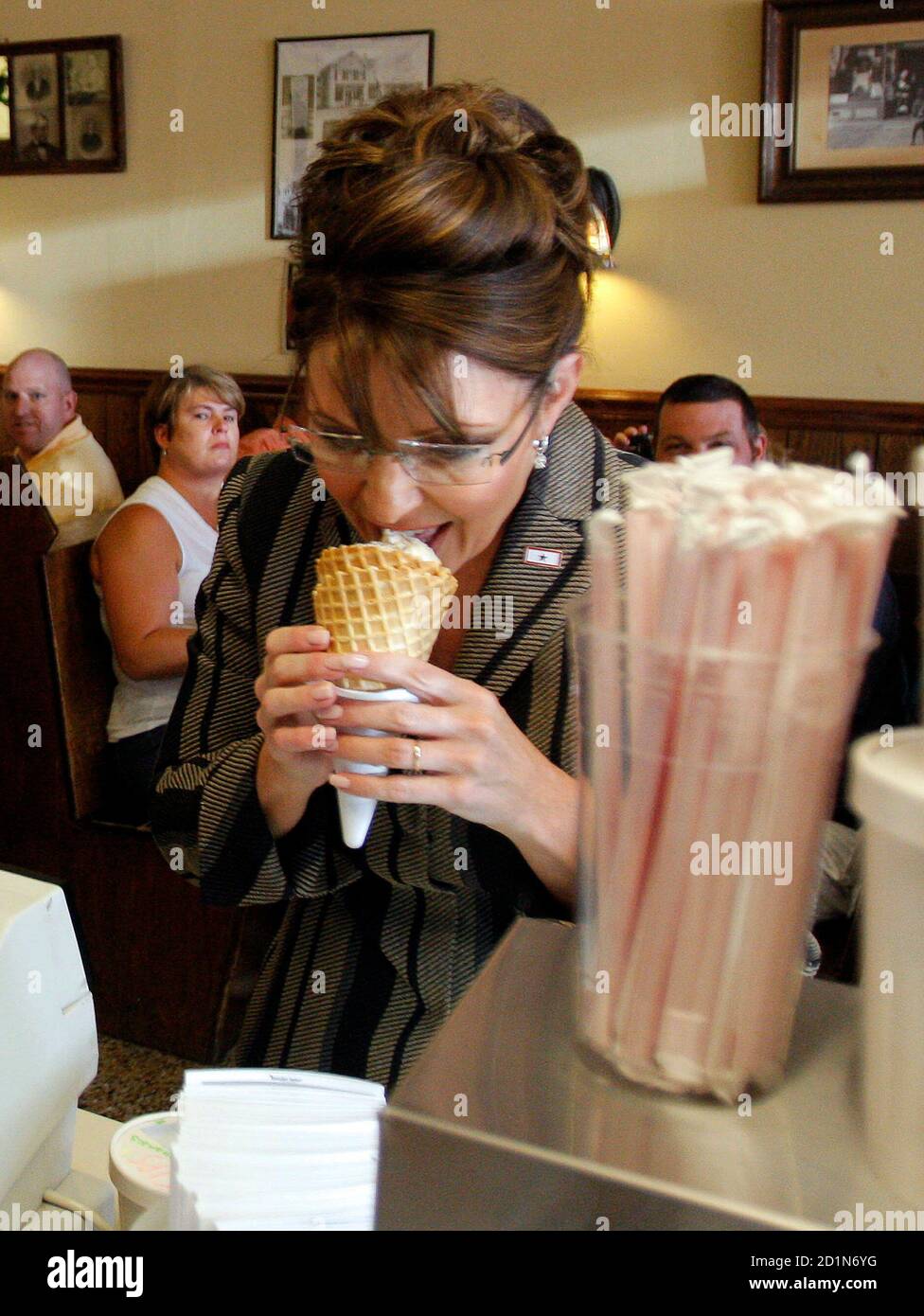 Republican vicepresidential nominee Alaska Governor Sarah Palin tastes
