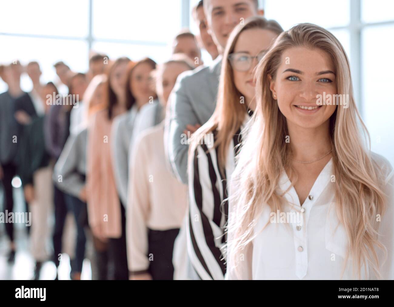 background image of a group of diverse people standing in line Stock ...