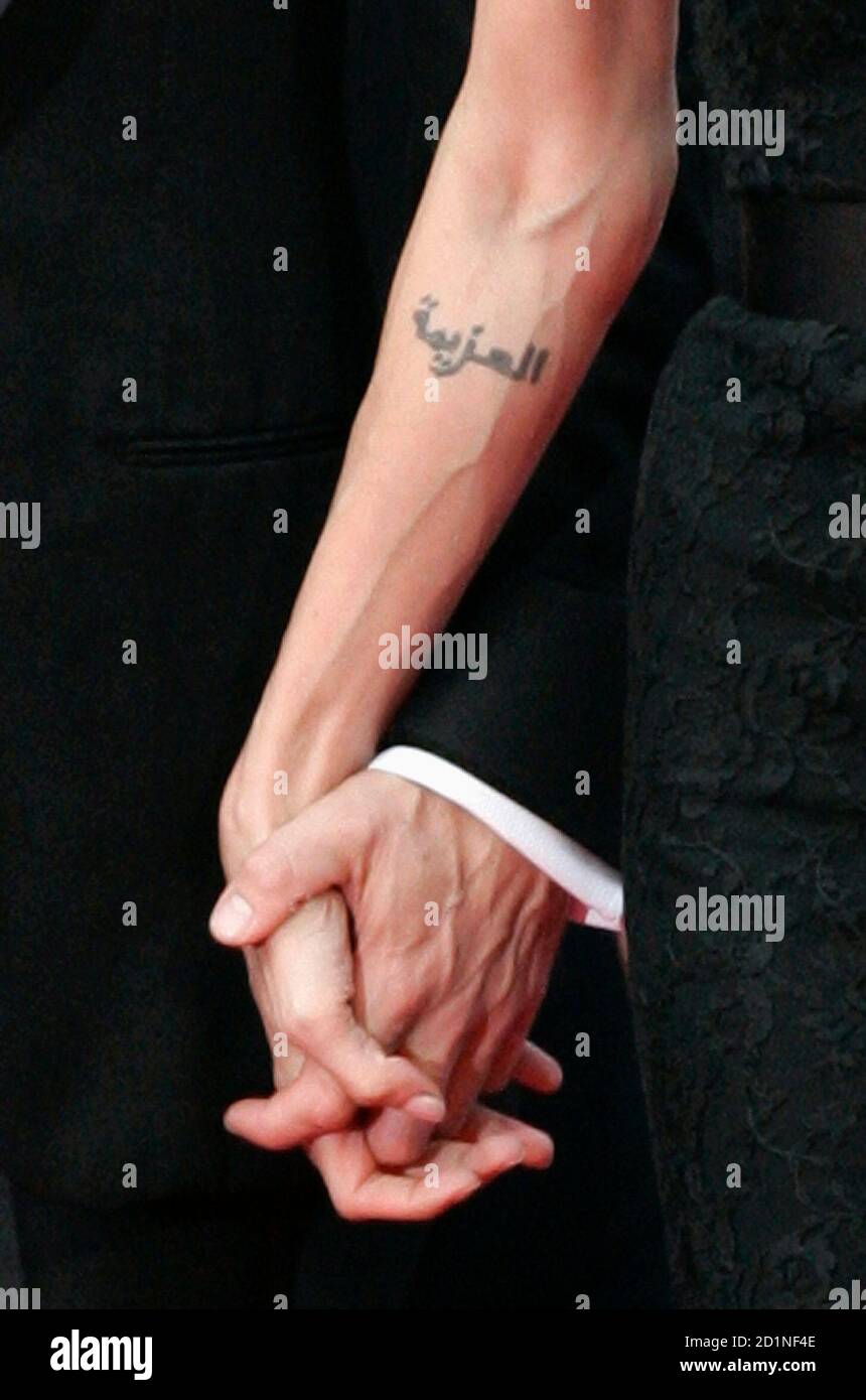Angelina Jolie Tattoo High Resolution Stock Photography And Images Alamy