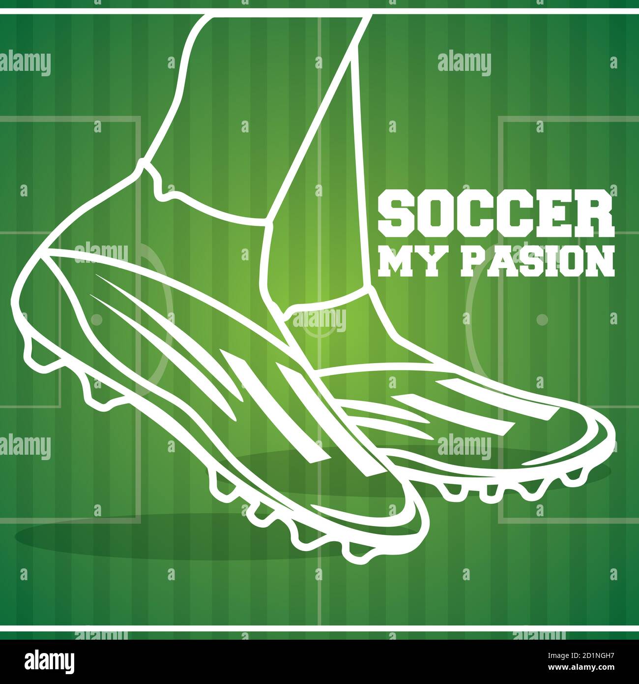 Sketch of a soccer shoe. Soccer uniform- Vector Stock Vector Image ...