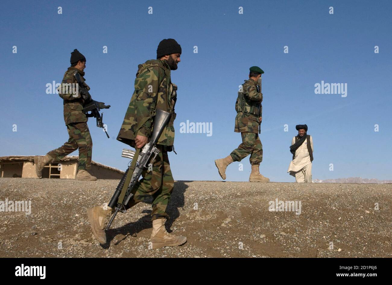 Afghan army soldiers patrol hi-res stock photography and images - Alamy
