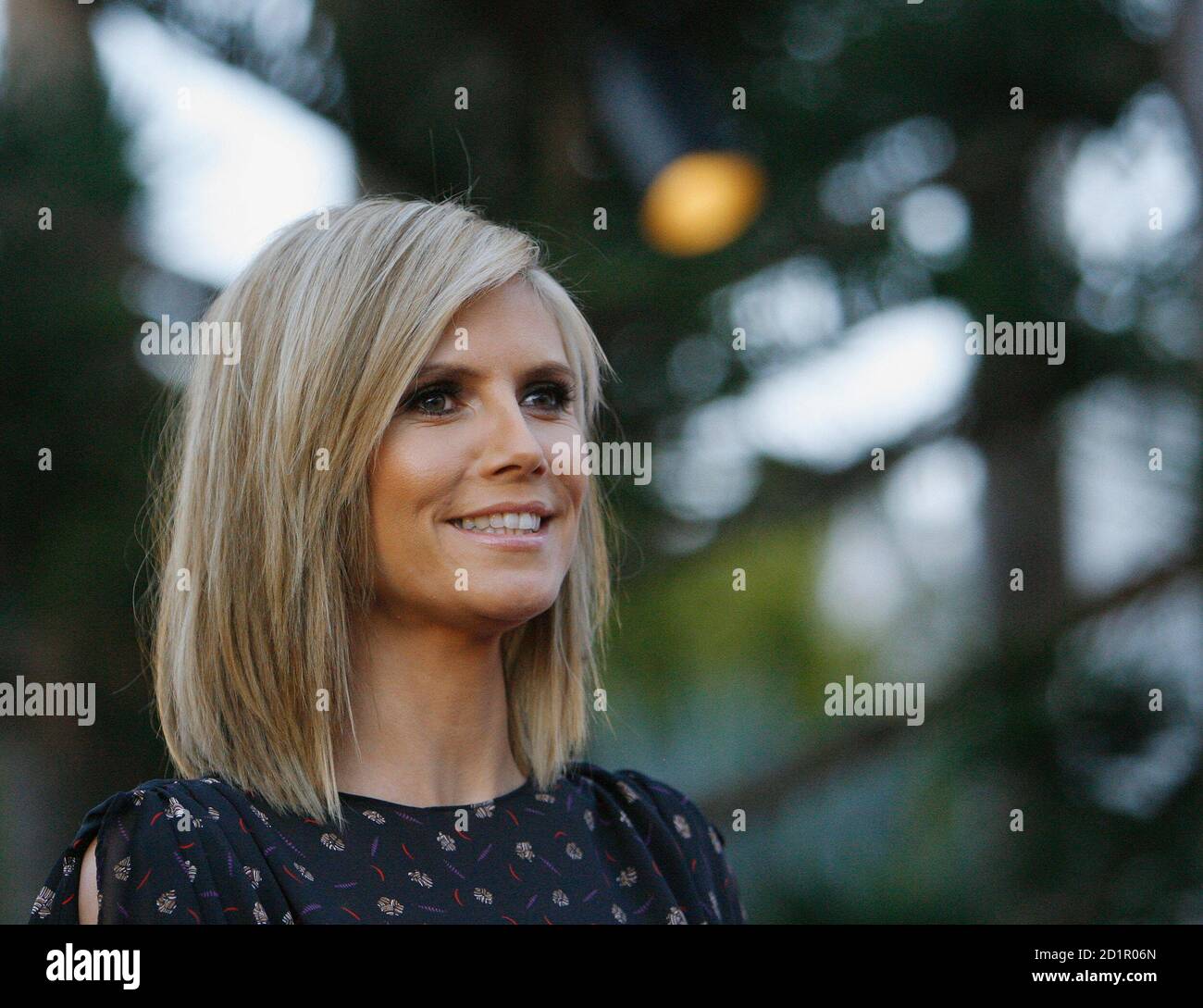 Model Heidi Klum attends a Barbie's 50th birthday party at the Barbie