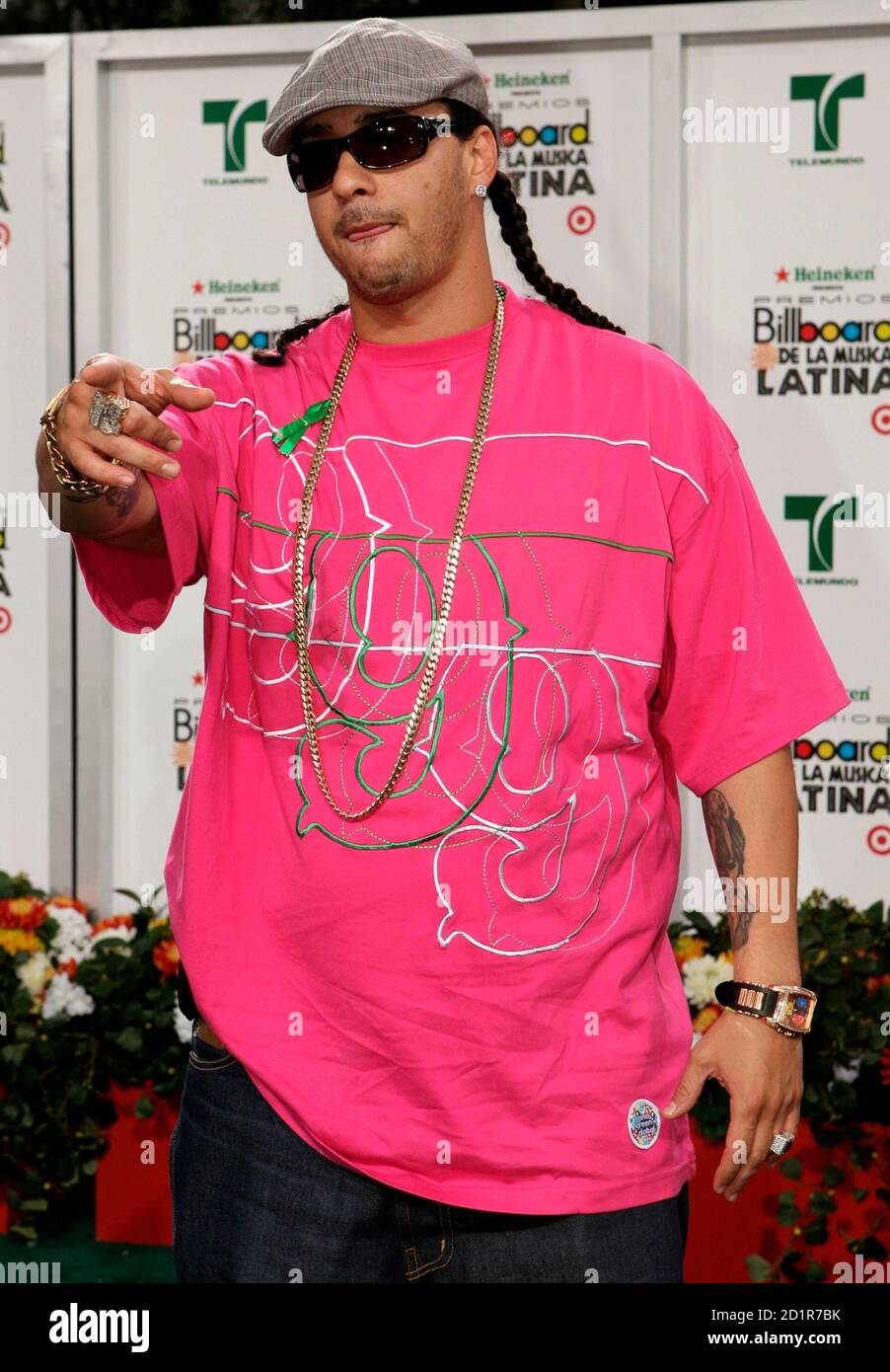 Don Dinero of the U.S. arrives at the 2007 Billboard Latin Music Awards in Coral Gables, Florida, April 26, 2007.     REUTERS/Marc Serota (UNITED STATES) Stock Photo