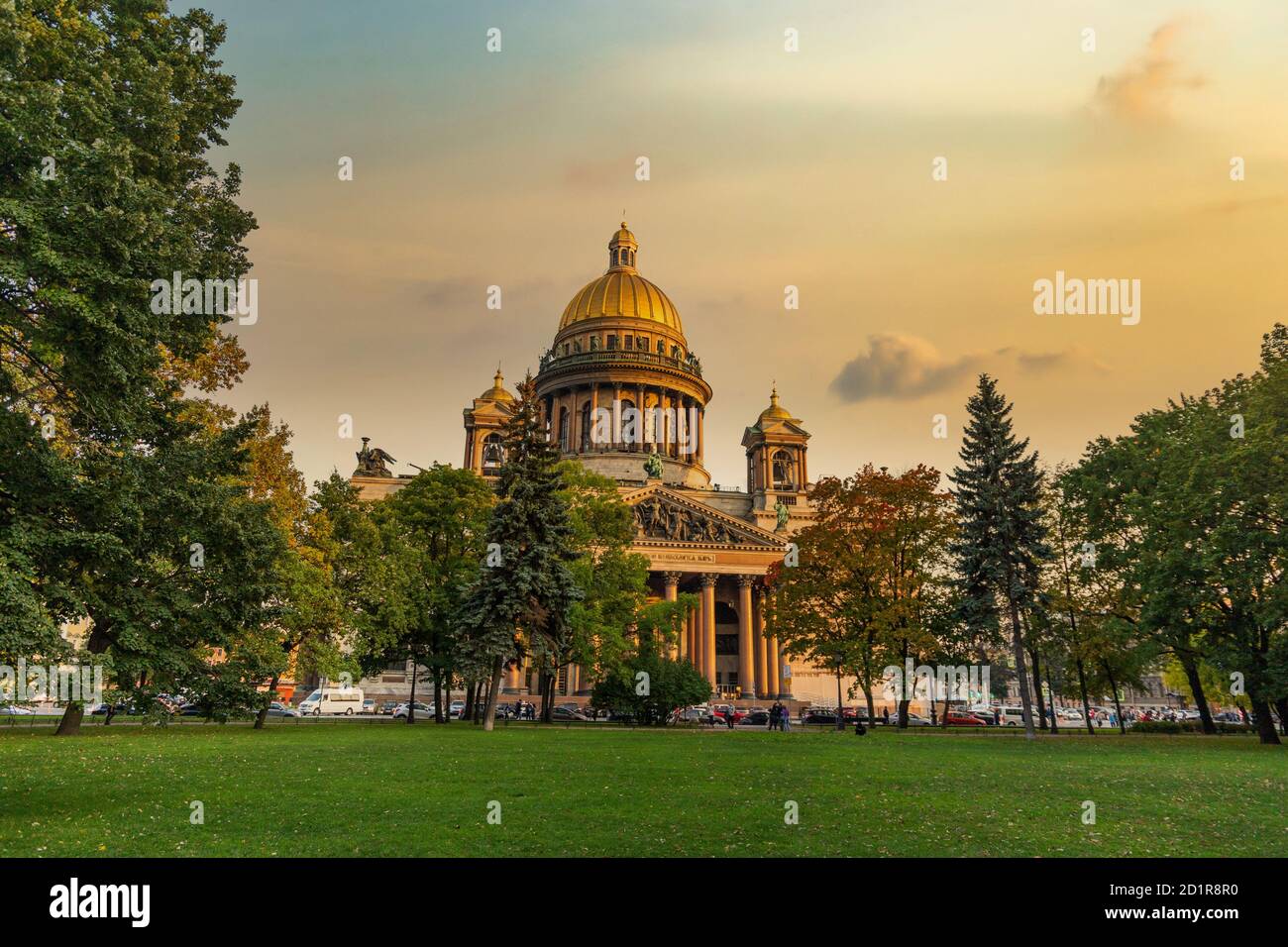 St. Isaac Cathedral in Saint-Petersburg, Russia. Sityscape Stock Photo