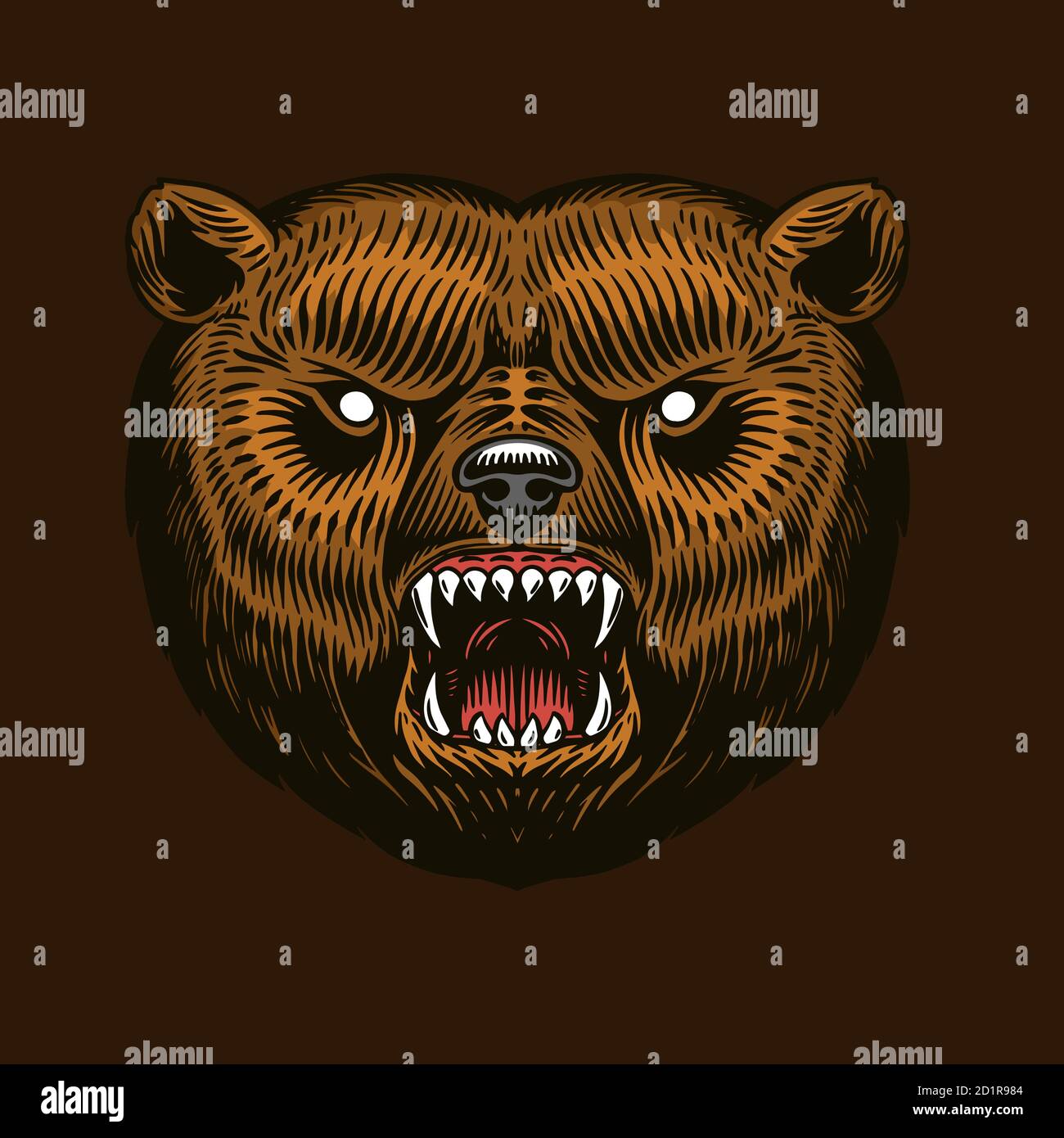 Bear roar by Kamila Sharipova  Bear tattoo designs Bear tattoos Bear art